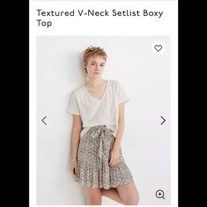 Madewell white tee (cropped)